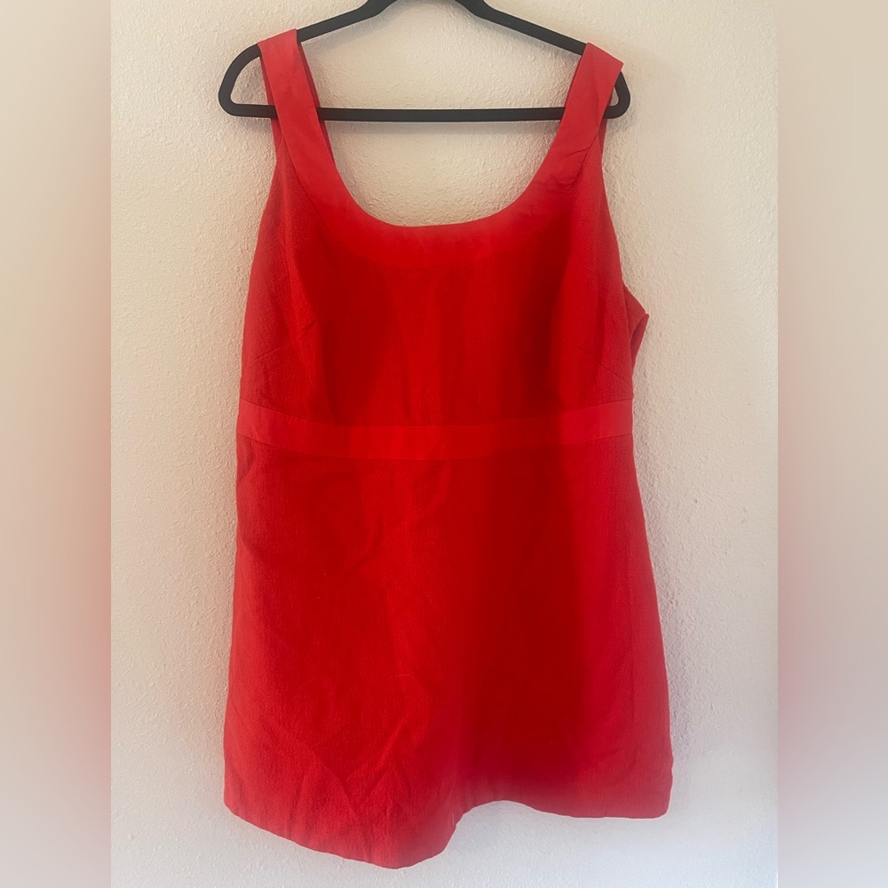 Anthropologie Plus Red Ladder Dress